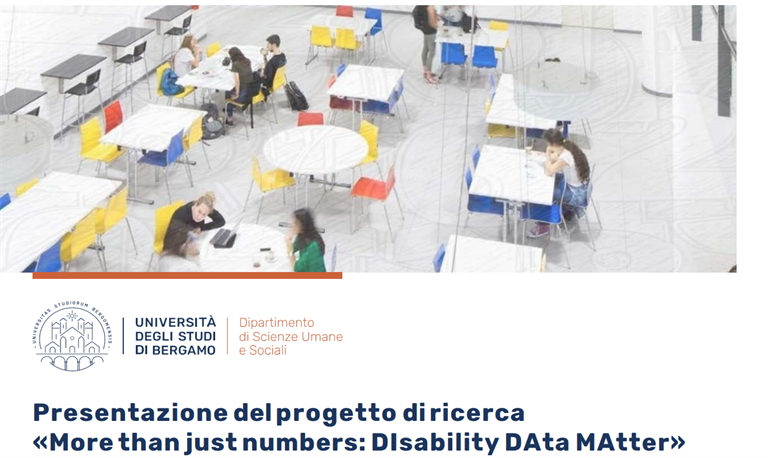 25 Febbraio: evento di presentazione del progetto Cariplo presso l'Università degli studi di Bergamo