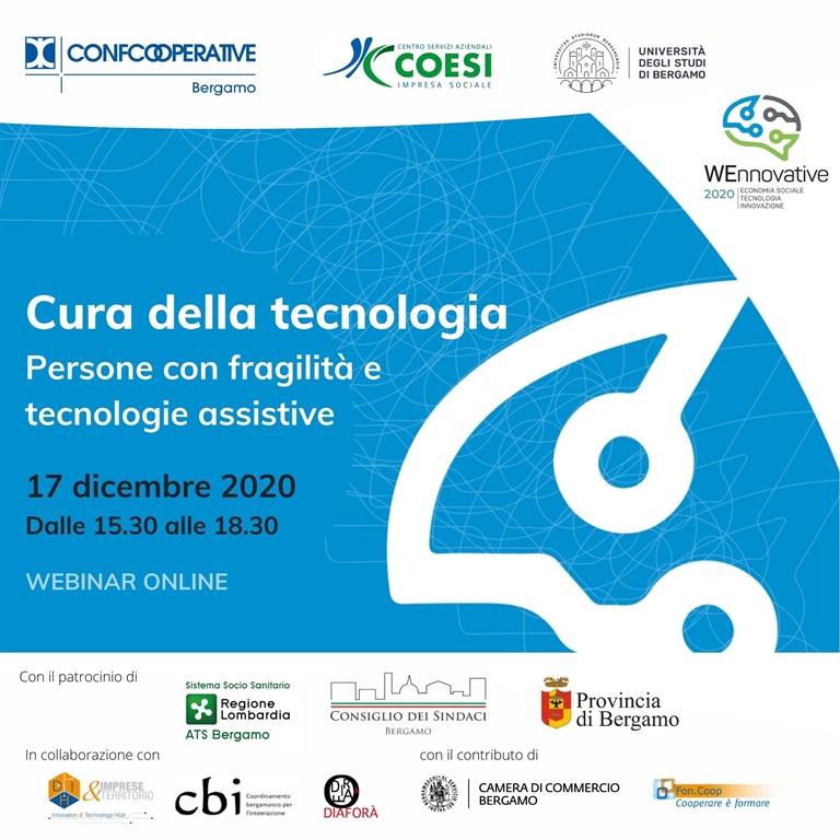 17 dicembre 2020 - Cura della tecnologia. Persone con fragilità e tecnologie assistive