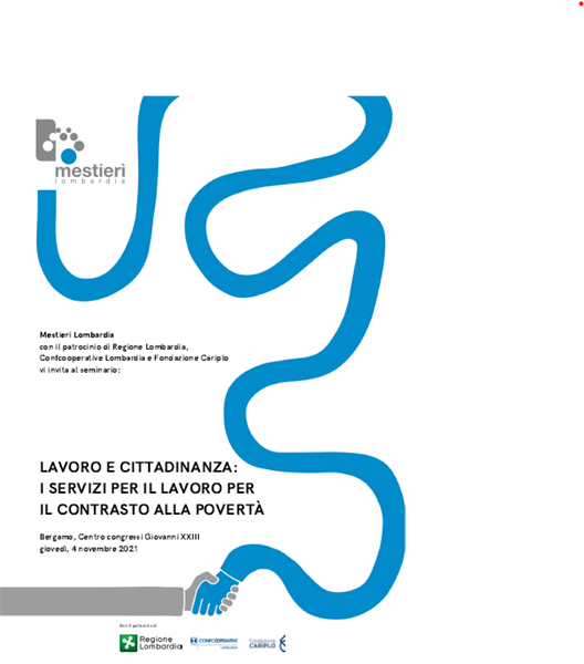 4 novembre Seminario sul tema “Lavoro e cittadinanza: i servizi per il lavoro per il contrasto alla povertà”