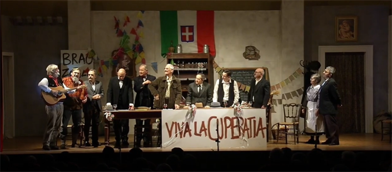 Aprile 2023:"I contadini coraggiosi di Calvenzano", una realistica rappresentazione teatrale del contesto sociale e delle vicende reali che hanno segnato la nascita della Cooperativa di Calvenzano