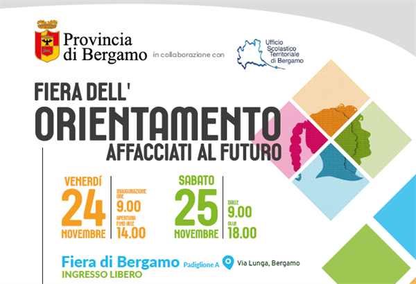 24-25 Novembre : "Fiera dell’Orientamento Affacciati al Futuro" in Fiera a Bergamo