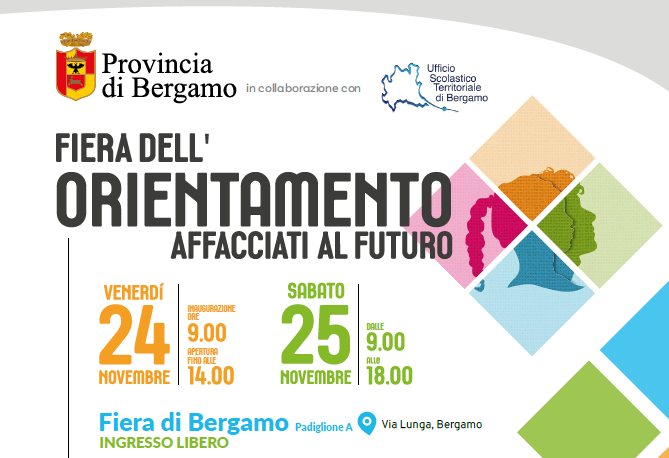 24-25 Novembre : "Fiera dell'Orientamento Affacciati al Futuro" in Fiera a Bergamo