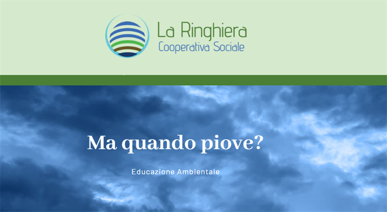 "Ma quando piove?": il progetto di educazione ambientale in rete con istituti comprensivi e amministrazioni comunali della provincia