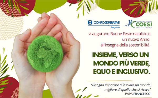 Auguri di Buone Feste da Confcooperative e CSA Coesi