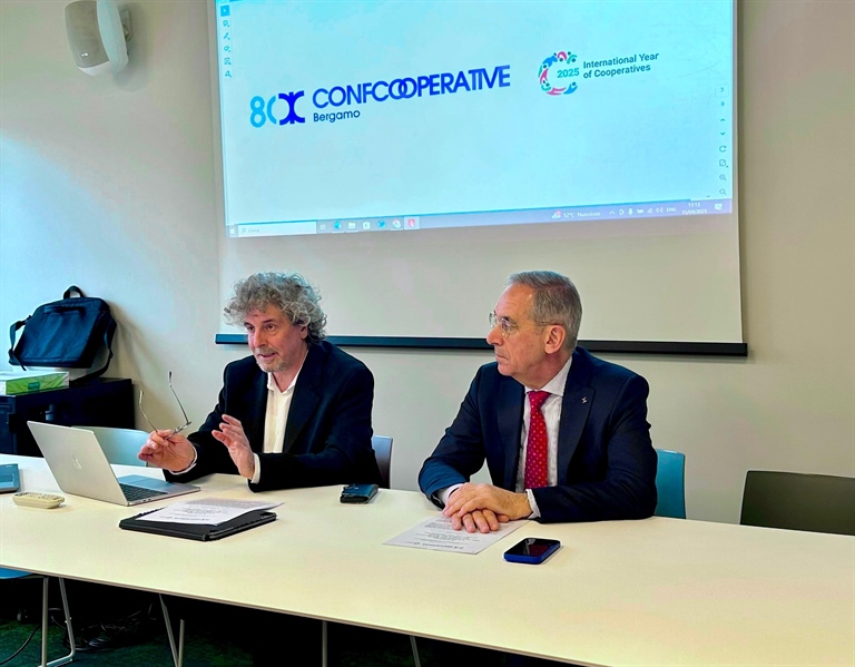 80° anniversario di Confcooperative Bergamo: presentato il logo ufficiale e il programma delle iniziative