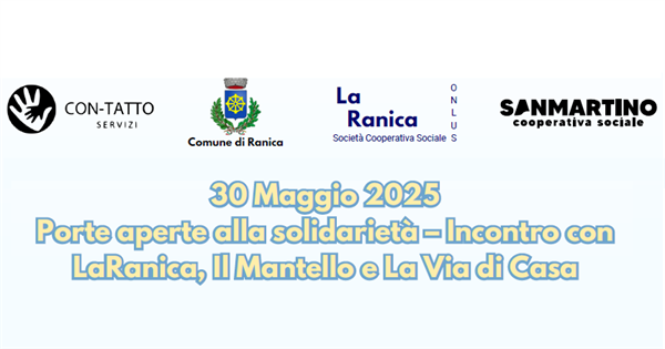 30 maggio: porte aperte alla solidarietà a Ranica