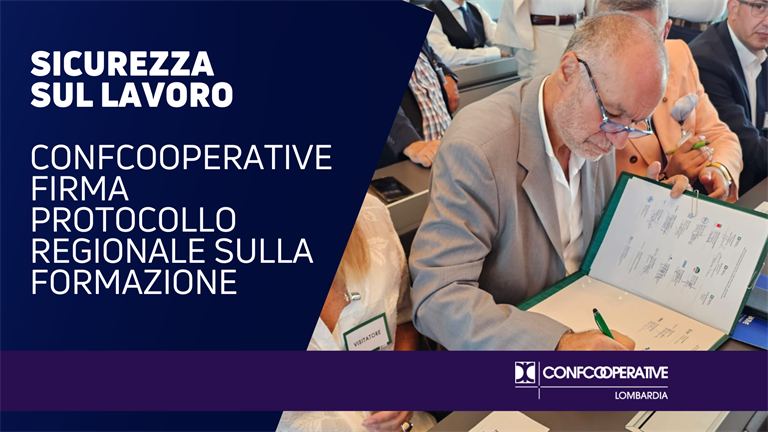 Confcooperative firma il Protocollo regionale sulla...