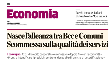 Nasce l’alleanza tra Bcc e Comuni: insieme per la qualità dei servizi e lo sviluppo dei territori