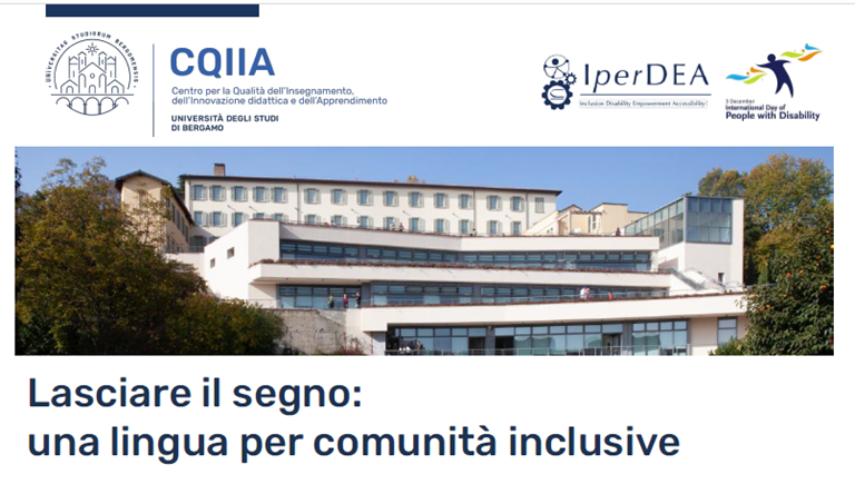 Seminario “Lasciare il segno”: l’Università di Bergamo celebra la Giornata Internazionale delle Persone con Disabilità