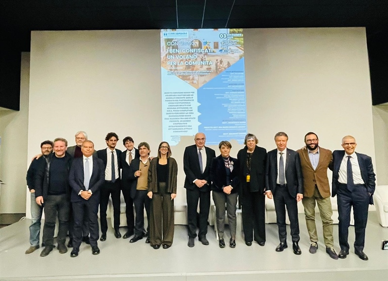 Beni confiscati per lo sviluppo delle comunità al centro...