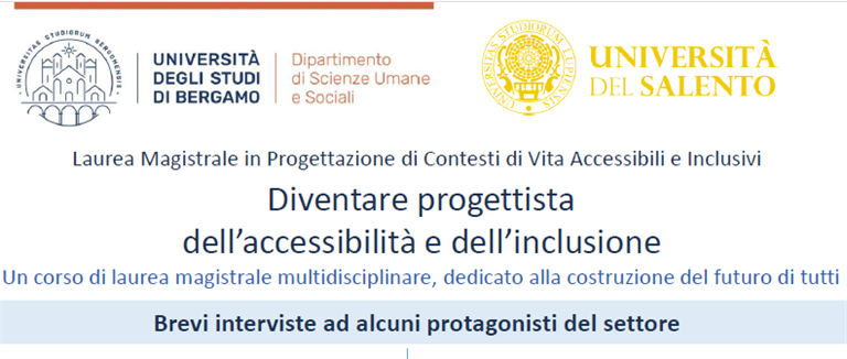 Ciclo di interviste online "Diventare progettista...