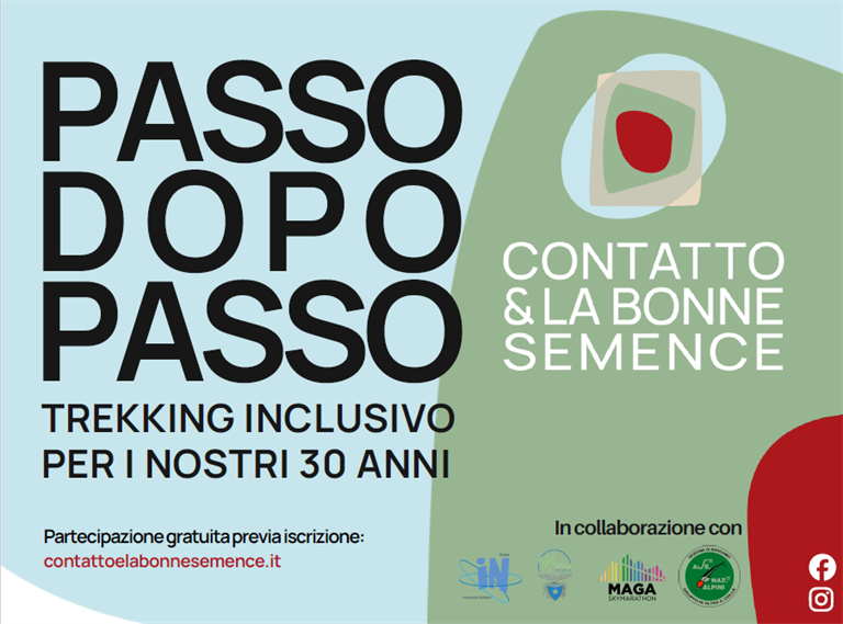 “Passo dopo passo”: trekking inclusivo per i 30 anni di Contatto & La Bonne Semen