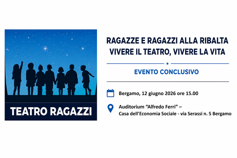 “Ragazze e ragazzi alla ribalta”: il 12 giugno l’evento conclusivo del progetto Teatro Ragazzi